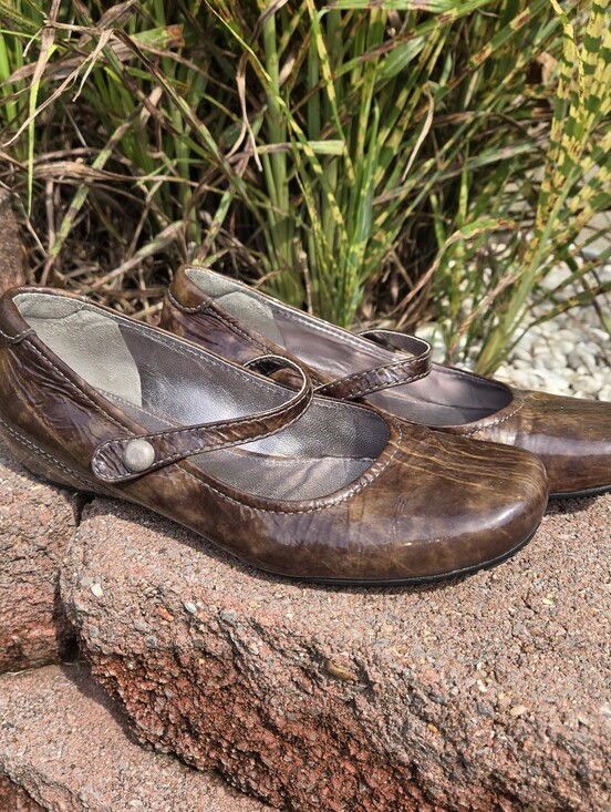 Ecco Shoes - ECCO Women's Shoes Brown 'Bouillon' Mary Jane Flats EU Size 38 (7-7.5us)
